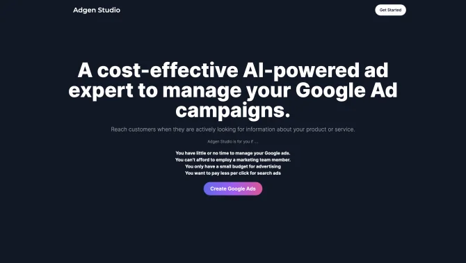 Adgen Studio - AI for Ads