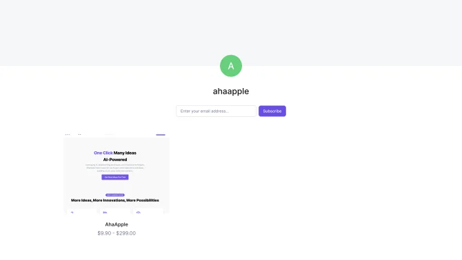 AhaApple - AI Idea Generator