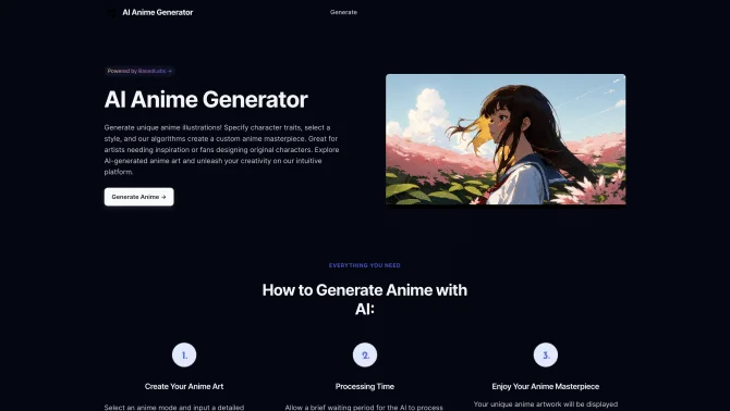 AI Anime Generator