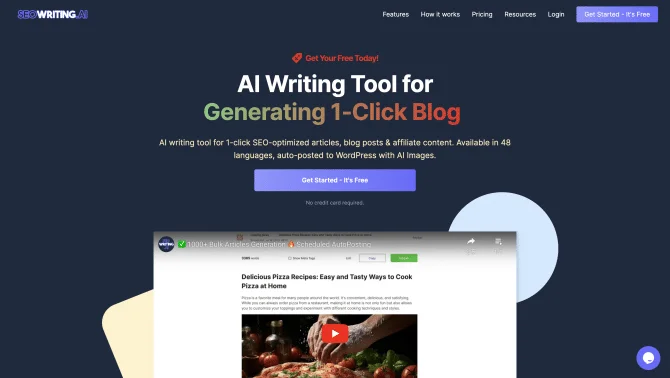 AI Bulk Content Generation / seowriting.ai