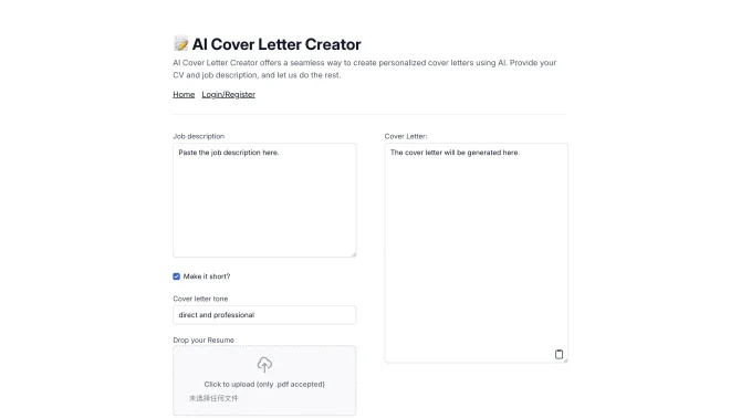 AI Cover Letter Creator