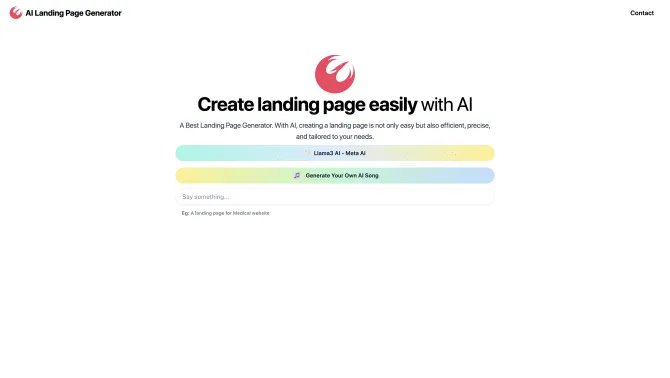 AI Landing Page Generator