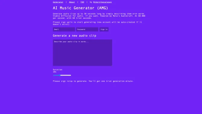 AI Music Generator (AMG)