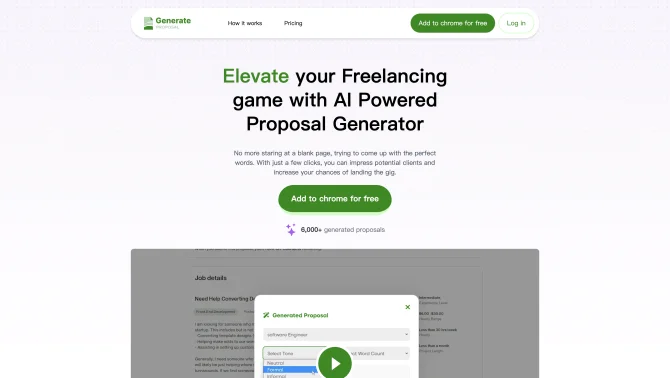 AI-Powered Proposal Generator Chrome Extension