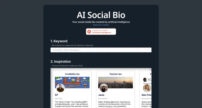 AI Social Bio