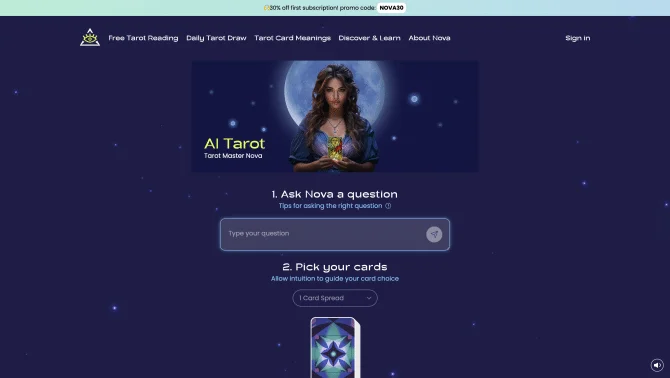 AI Tarot Nova