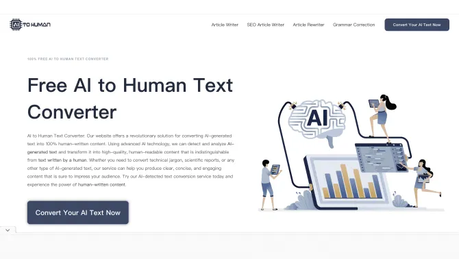 AI to Human Text Converter - AItoHuman.org