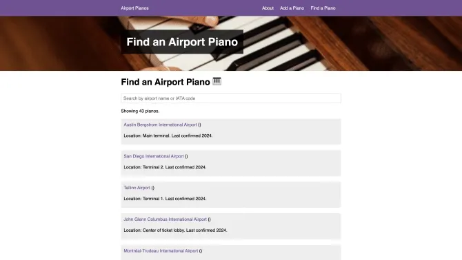 Airport Pianos