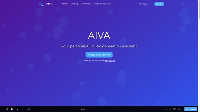 AIVA - The AI composing emotional soundtrack music