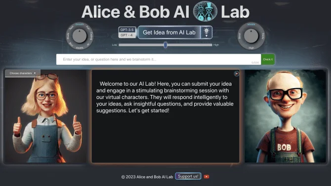 Alice and Bob AI Laboratory