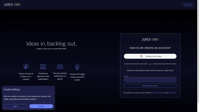 APEX - Artium Product Explorer