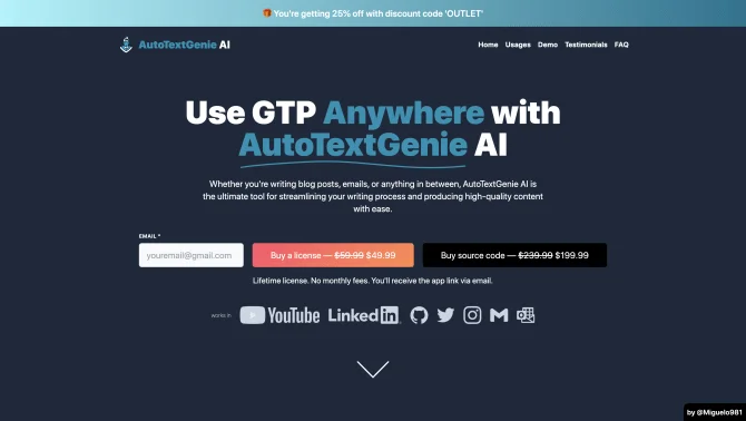 AutoTextGenie AI