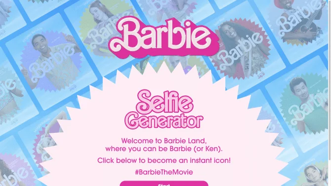 Barbie Selfie Generator