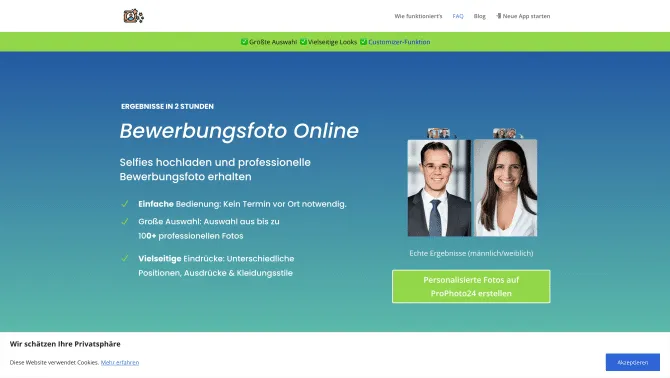 Bewerbungsfoto Online