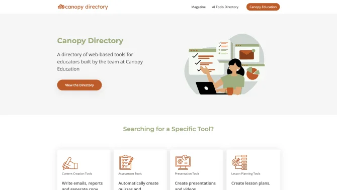 Canopy Directory - AI Tools for Educators