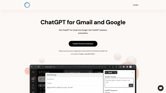 ChatGPT for Gmail and Google