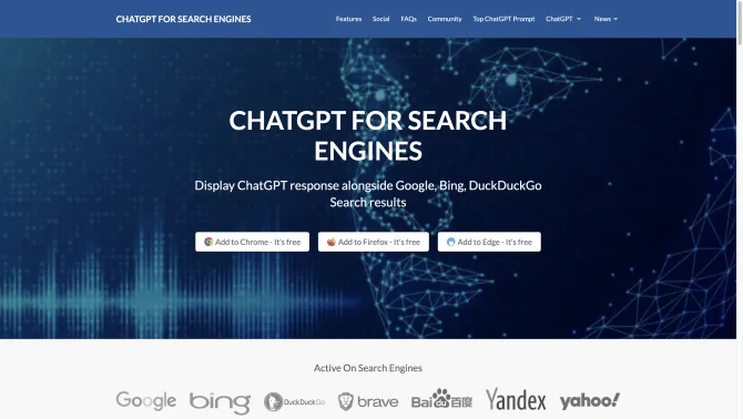 ChatGPT for Search Engines - Chatonai