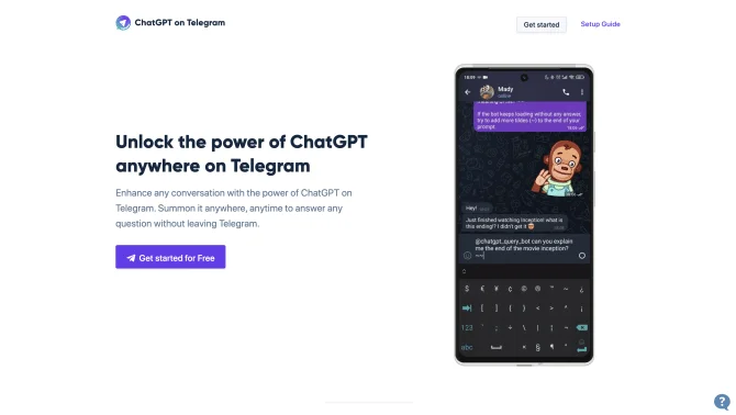 ChatGPT on Telegram