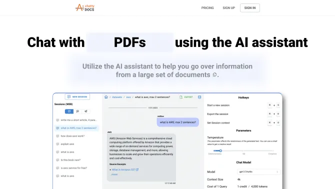 ChattyDocs: AI assistant for your documents