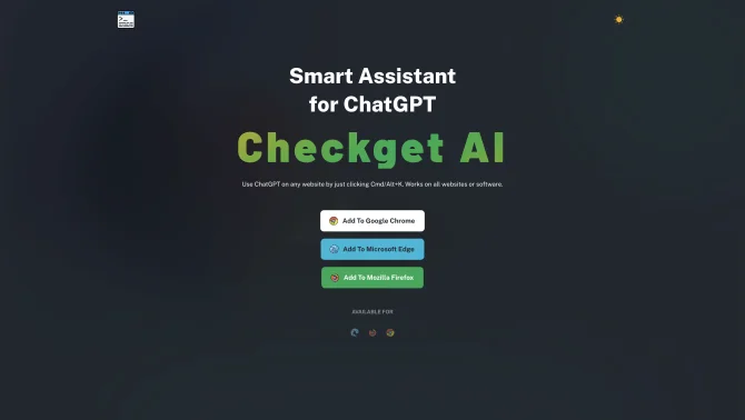 Checkget - Smart Assistant for ChatGPT