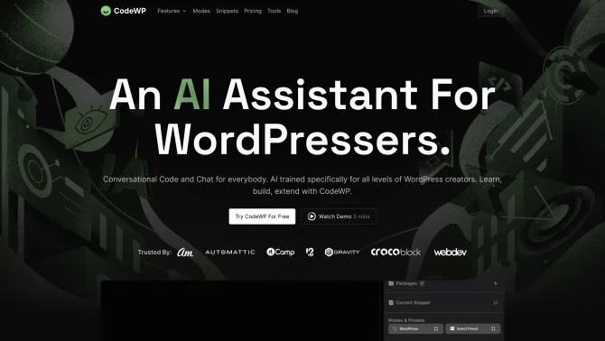 CodeWP - AI WordPress Code Generator & Assistant