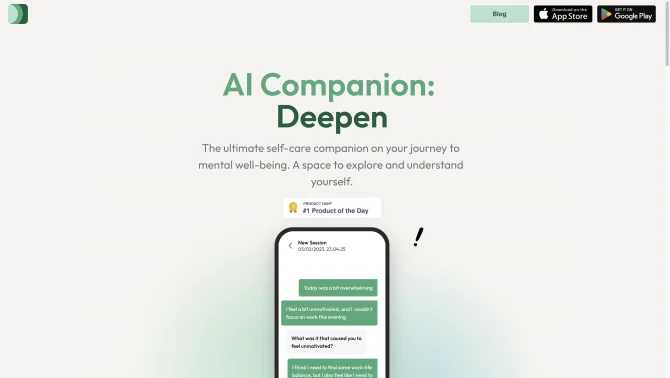 Deeper: AI Therapy & Counseling