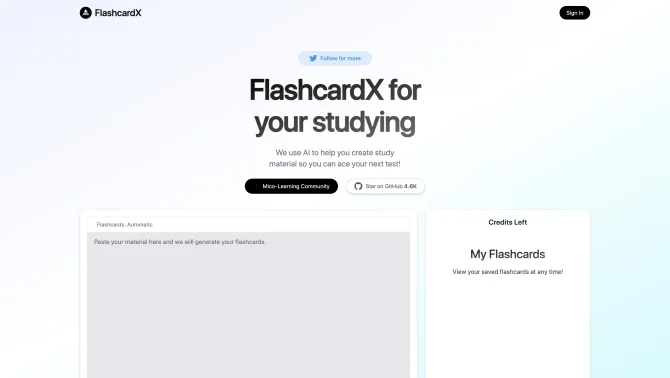 FlashcardX