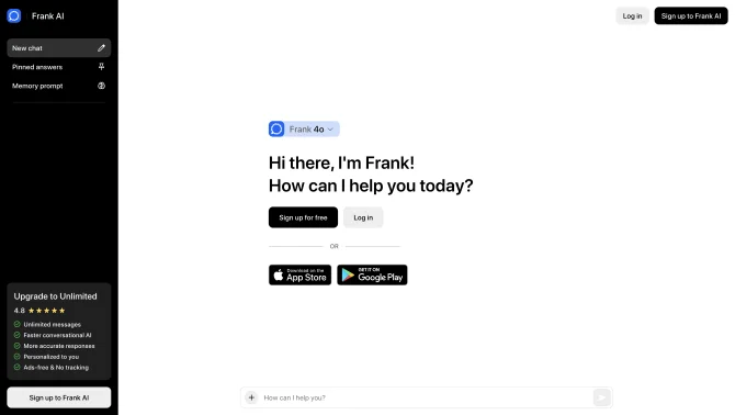 Frank - AI-powered search and content creation