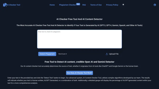 Free AI Content Detector Tool And ChatGPT Plagiarism Checker