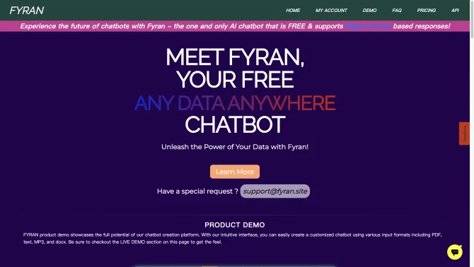 FYRAN - Game-changing Chatbot Solution!