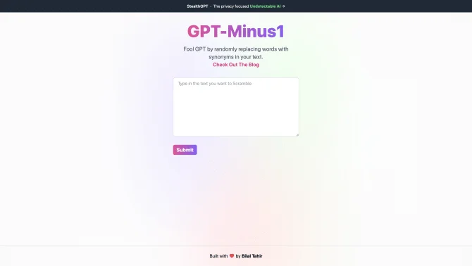 GPT-Minus1