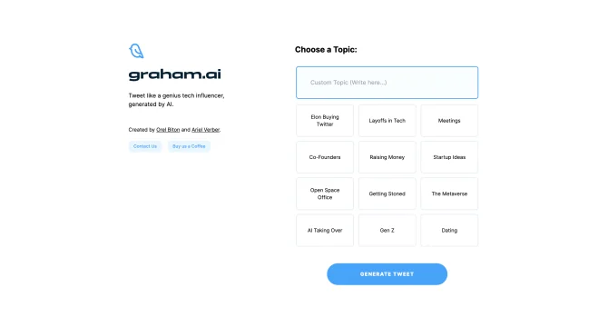 Graham.AI - Tech Tweet Generator