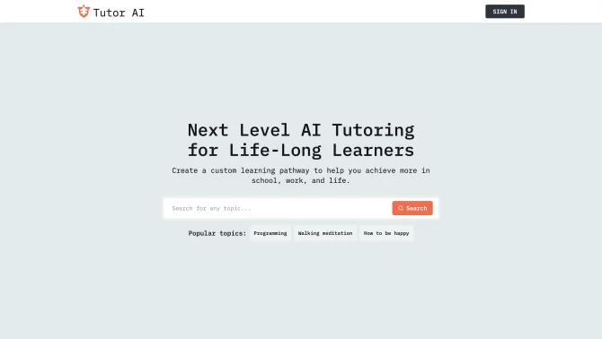 Learn Anything / TutorAI