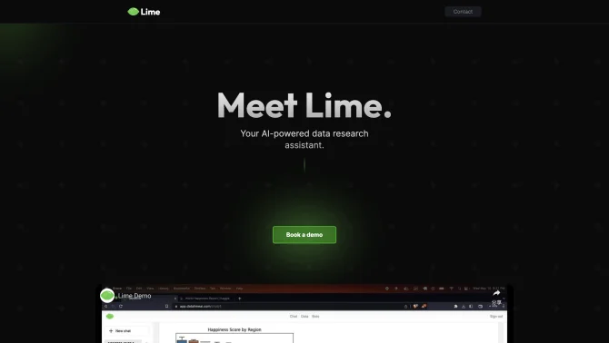 Lime - Your AI-powered data research assistant