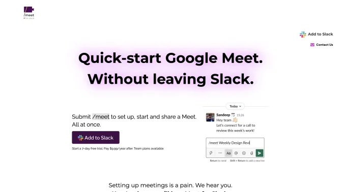 Meet for Slack