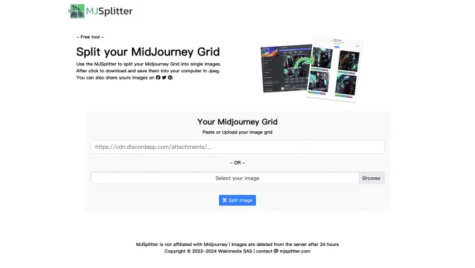 Midjourney Grid Splitter