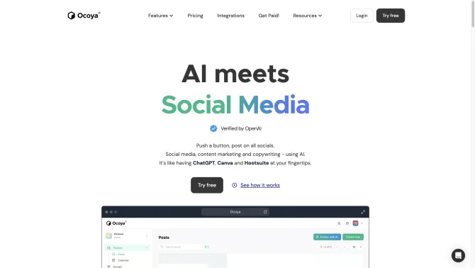 Ocoya: AI Social Media Management