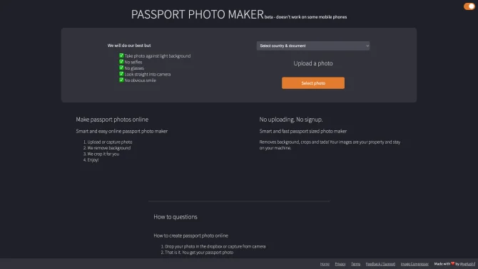 Passport Photo Maker