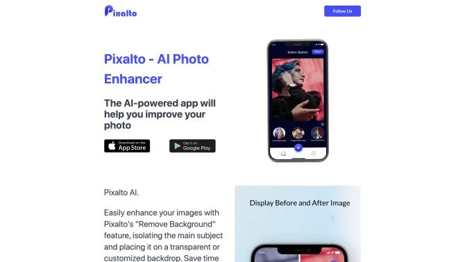 Pixalto - AI Photo Enhancer