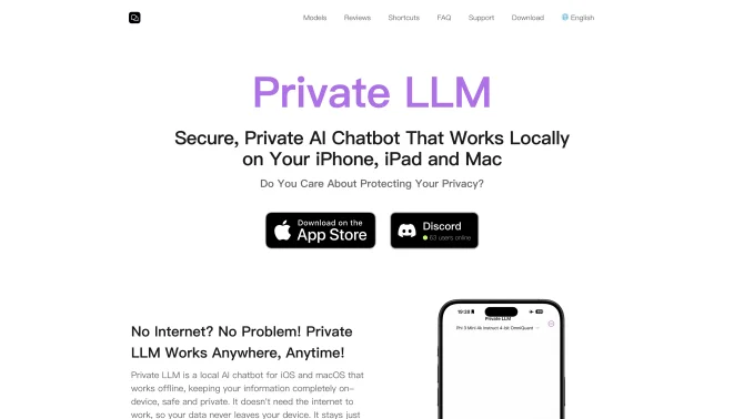 Private LLM: Your Private AI Chatbot for iOS & macOS