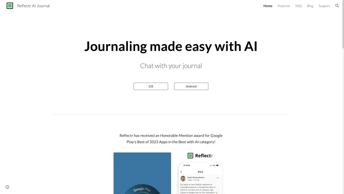 Reflectr AI Journal & Notebook