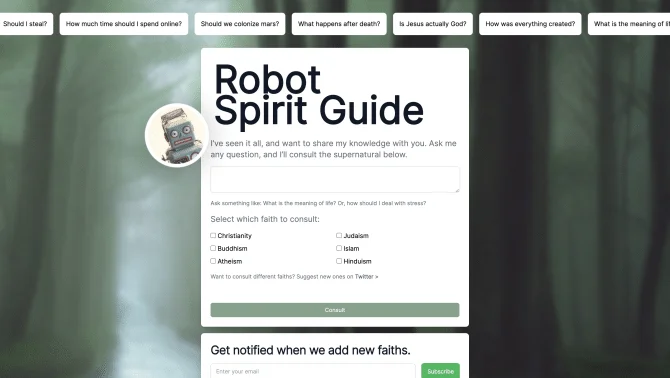 Robot Spirit Guide