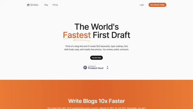 Scribble - Your AI Blog Writing Expert