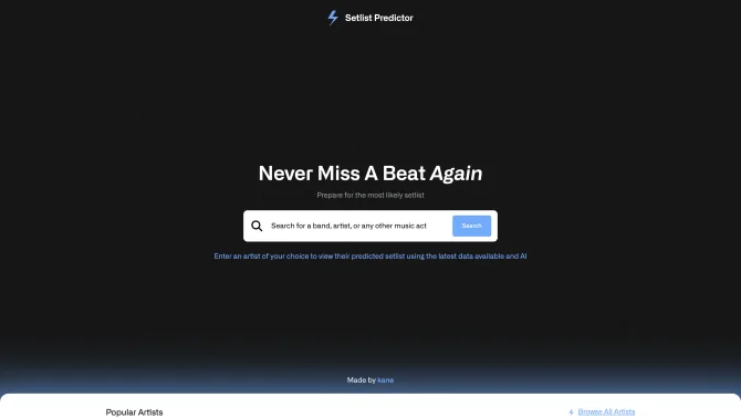 Setlist Predictor