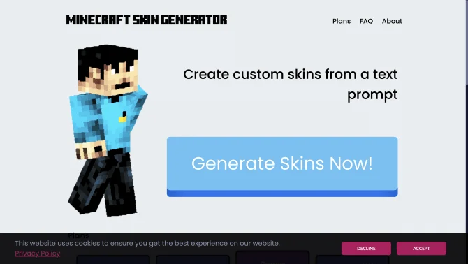 skingenerator.io - A Minecraft Skin Generator