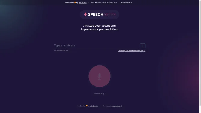 Speech Meter