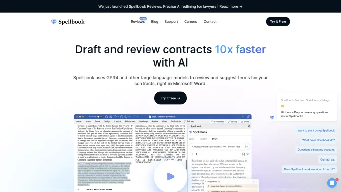 Spellbook - AI Contract Drafting & Review