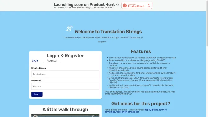 Translation Strings