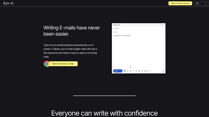 Type-in write emails in Seconds!!