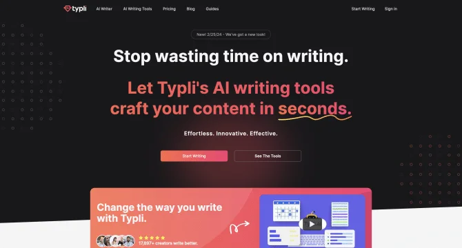 Typli.Ai - AI Writer & SEO Writing Assistant